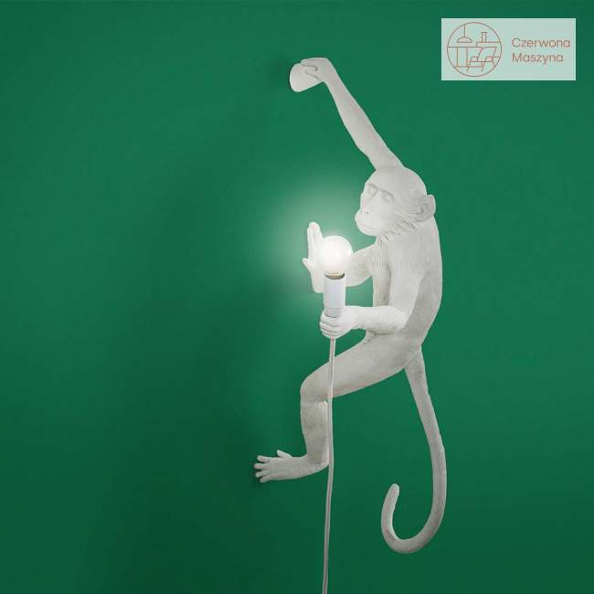 Kinkiet Seletti Monkey Hanging outdoor, biały