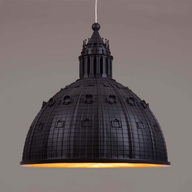 Lampa wisząca Seletti Kopuła San Pietro Ø 70 cm, szara