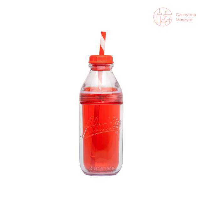 Butelka ze słomką Aladdin 470 ml, czerwona