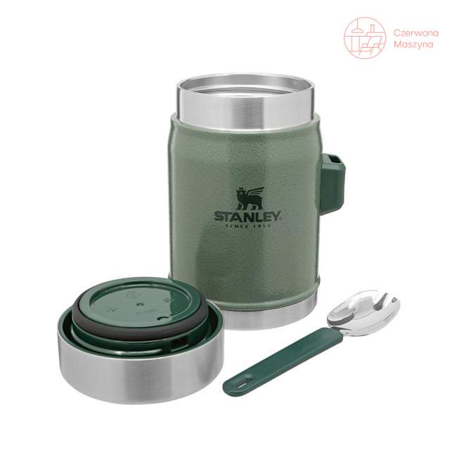 Termos obiadowy ze sztućcem Stanley Classic 0,4L, zielony