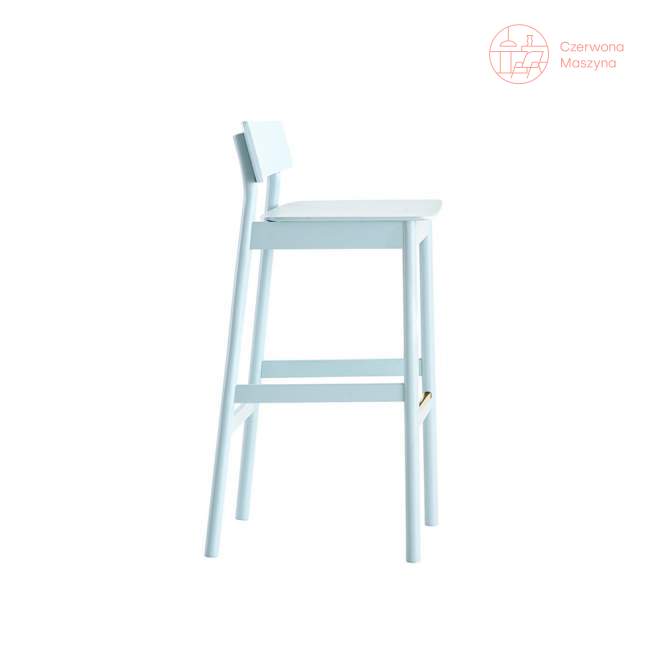Krzesło barowe Woud Pause 75 cm, jasnoniebieskie
