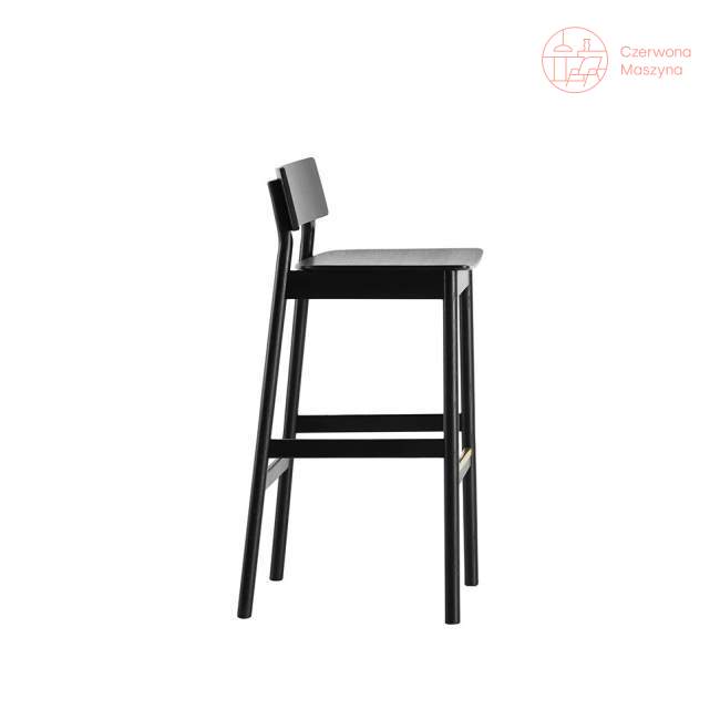 Krzesło barowe Woud Pause 65 cm, czarne
