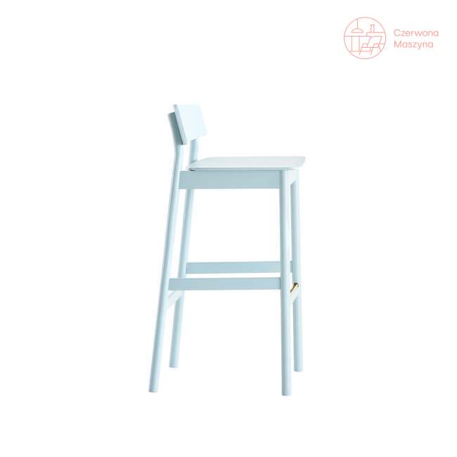 Krzesło barowe Woud Pause 65 cm, jasnoniebieskie