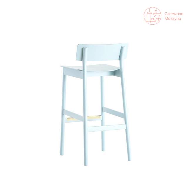 Krzesło barowe Woud Pause 65 cm, jasnoniebieskie
