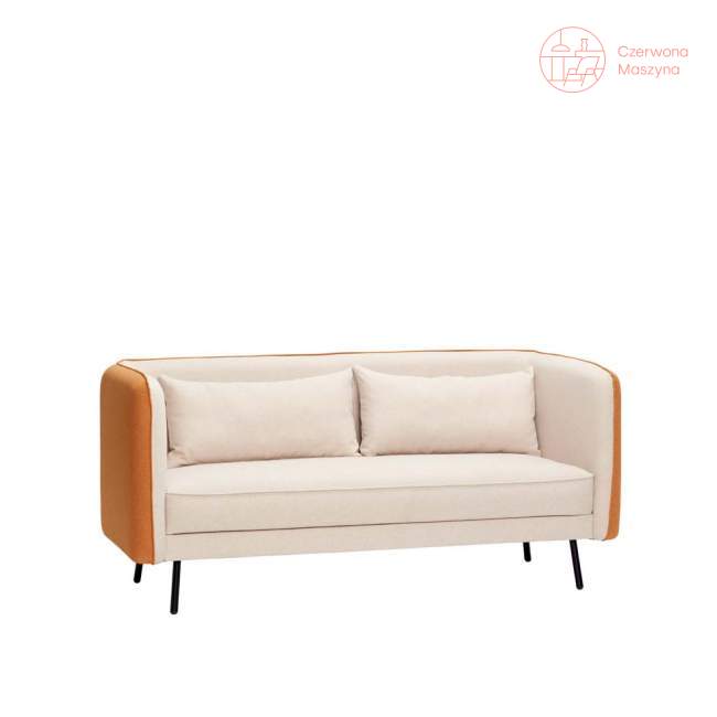 Sofa 3-osobowa Hübsch, beige/orange