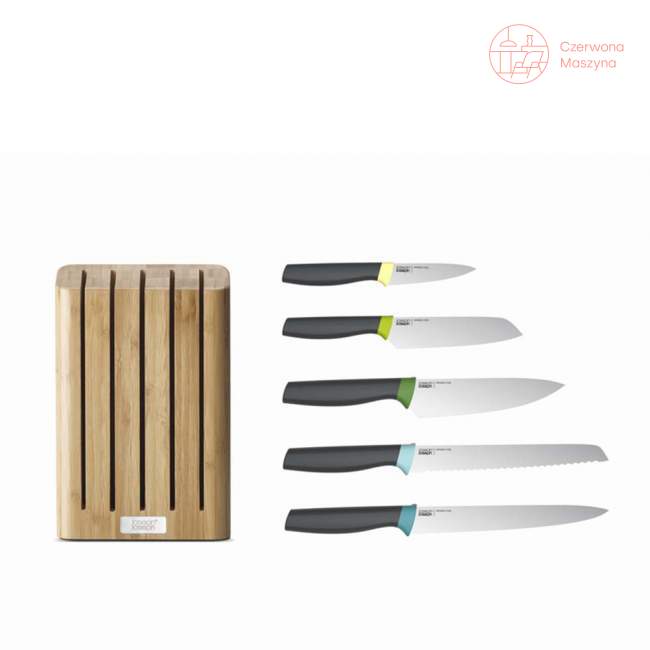 5 noży w bambusowym bloku Joseph Joseph Elevate