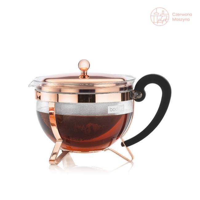 Zaparzacz tłokowy do herbaty Bodum Chambord 1,3 L miedziany