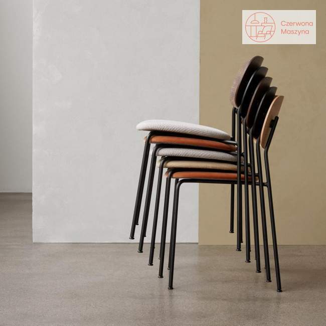 Krzesło Menu Co Chair Nevotex Dakar, Chrome/Black Oak/Pitch Black