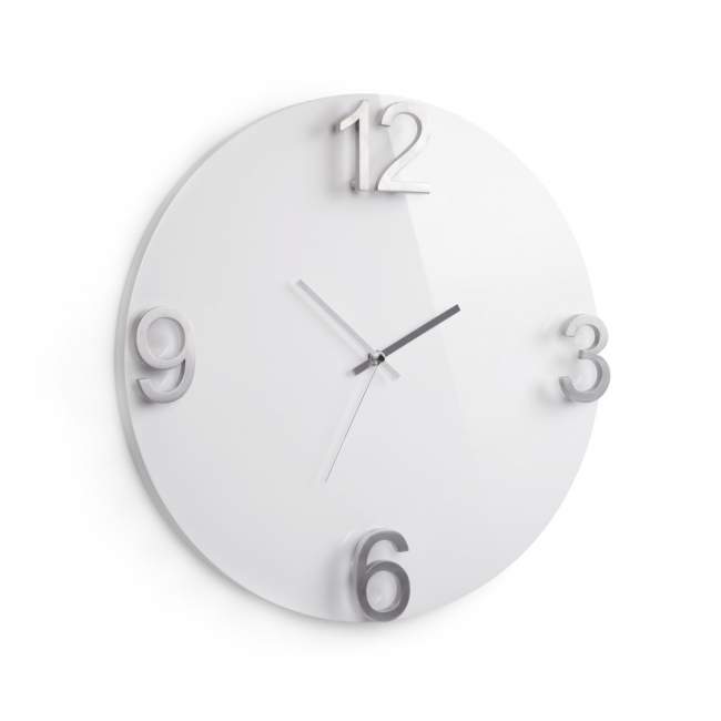 Zegar ścienny Umbra Elapse Ø 47 cm, biały