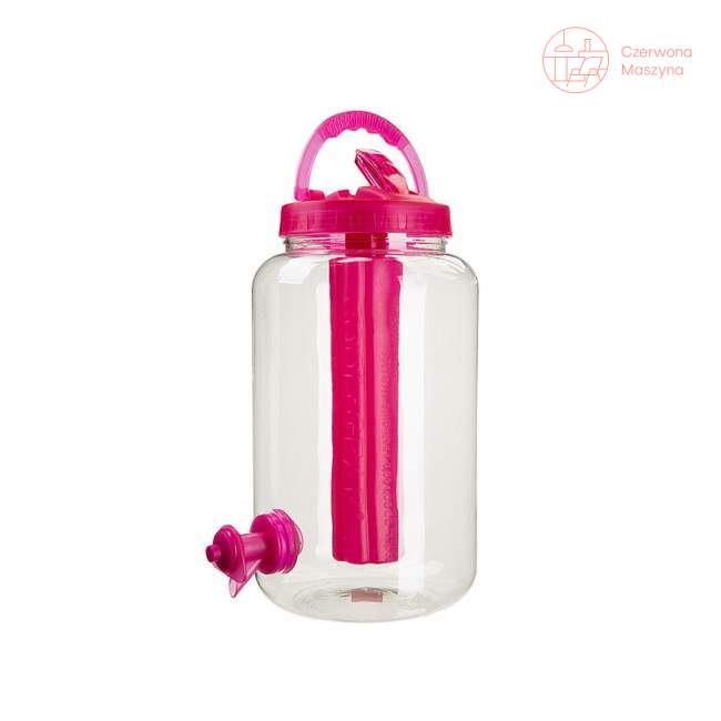 Butla na wodę z wkładem chłodzącym Cool Gear Gallon 3,65 l, różowa