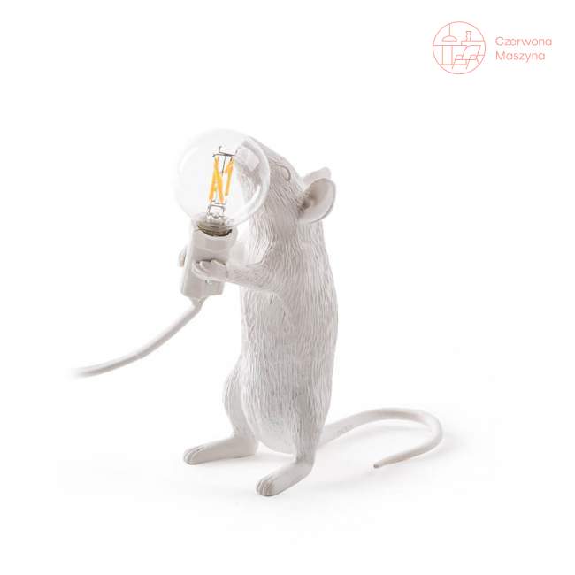 Lampa stołowa Seletti Mouse Standing biała