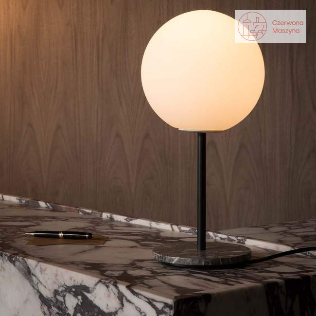 Lampa stołowa Menu TR Bulb, grey marble / shiny opal