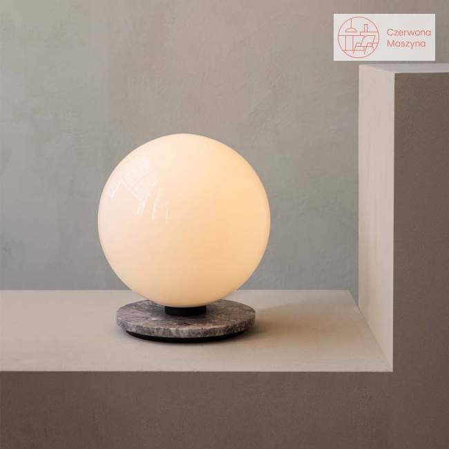 Kinkiet/lampa stołowa Menu TR Bulb, grey marble / shiny opal