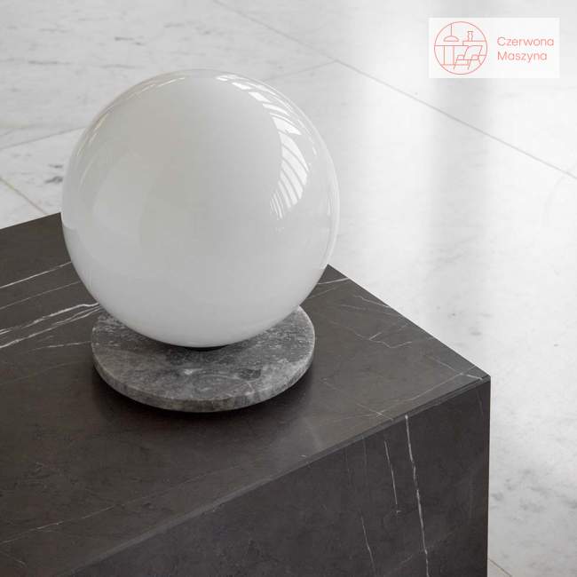 Kinkiet/lampa stołowa Menu TR Bulb, grey marble / matt opal