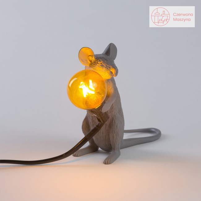 Lampa stołowa Seletti Mouse Mac szara