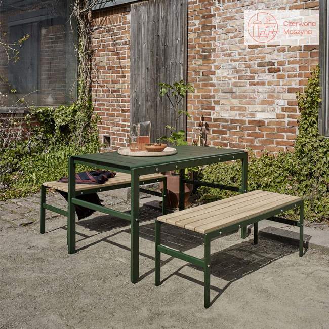 Stół ogrodowy Skagerak Reform 125 cm aluminiowy, Hunter Green
