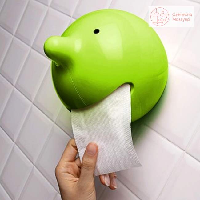 Podajnik na papier toaletowy Propaganda Mr. P The Wiper, zielony
