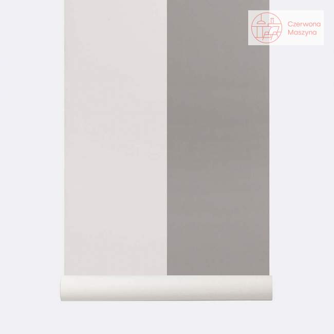 Tapeta ferm LIVING Thick Lines Grey/Off White