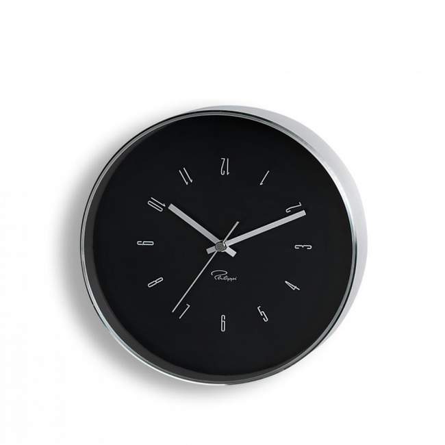 Zegar ścienny Philippi Tempus Ø 20 cm, czarny