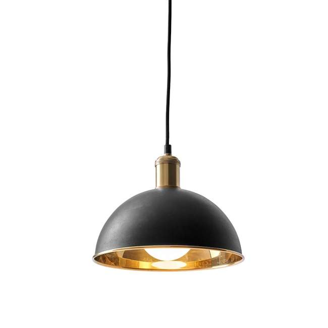 Lampa wisząca Menu Hubert Ø 24 cm, black / brass