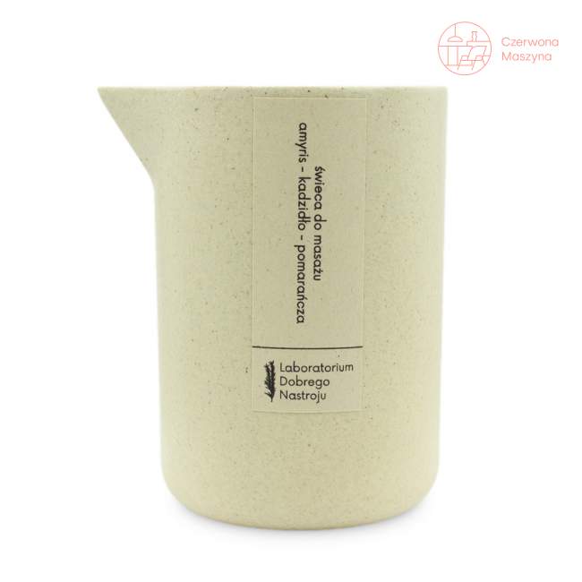 Świeca do masażu Laboratorium Dobrego Nastroju ceramika 250ml, amyris-kadzidło-pomarańcza