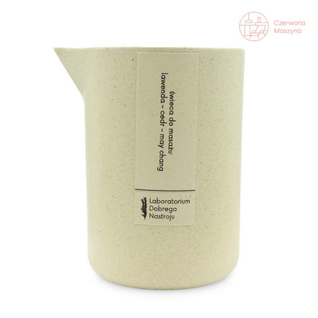 Świeca do masażu Laboratorium Dobrego Nastroju ceramika 250ml,lawenda-cedr-may chang