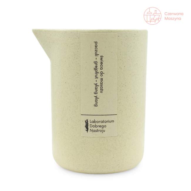 Świeca do masażu Laboratorium Dobrego Nastroju ceramika 250ml, paczuli-grejpfrut-ylang ylang