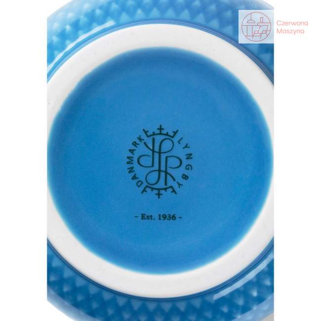 Wazon porcelanowy Lyngby Rhombe 20 cm, blue