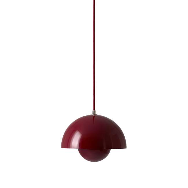 Lampa wisząca &tradition Flowerpot VP1 Ø 23 cm, czerwona