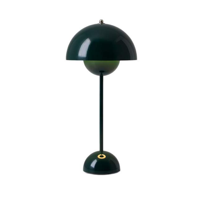 Lampa stołowa &tradition Flowerpot VP3 Ø 23 cm, ciemnozielona