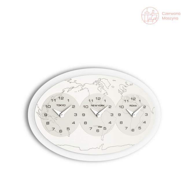 Zegar ścienny Incantesimo Design Tre Ore nel Mondo 72 x 44 cm