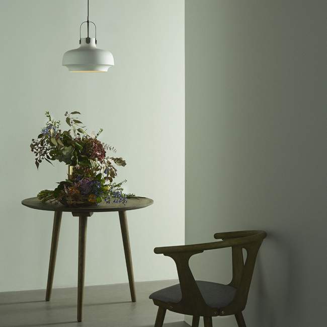 Lampa wisząca &tradition Copenhagen SC6 Ø 20 cm, biała