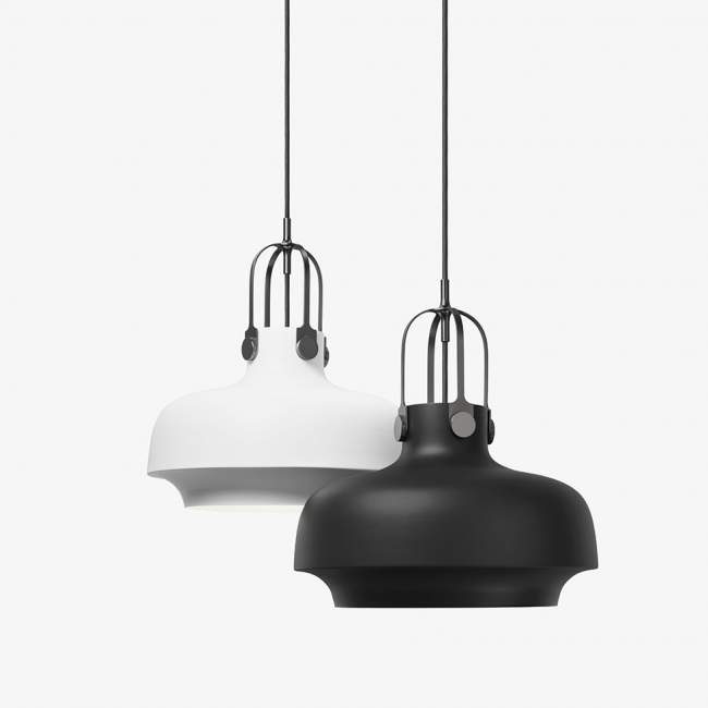 Lampa wisząca &tradition Copenhagen SC7 Ø 35 cm, czarna