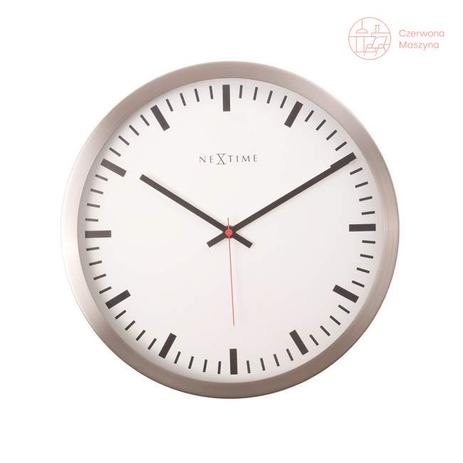 Zegar ścienny NeXtime Stripe White, 34cm