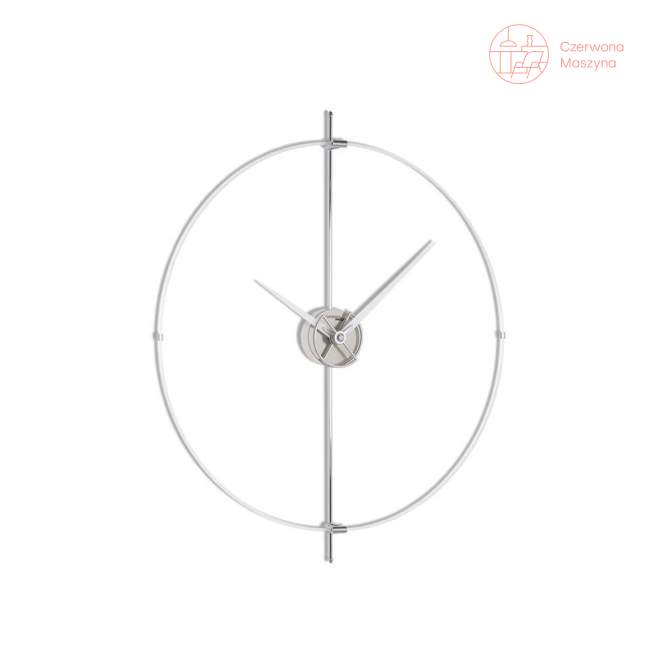 Zegar ścienny Incantesimo Design Unum silver 60 cm