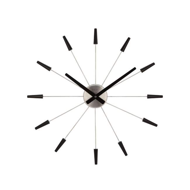 Zegar ścienny NeXtime Plug Inn (Black)