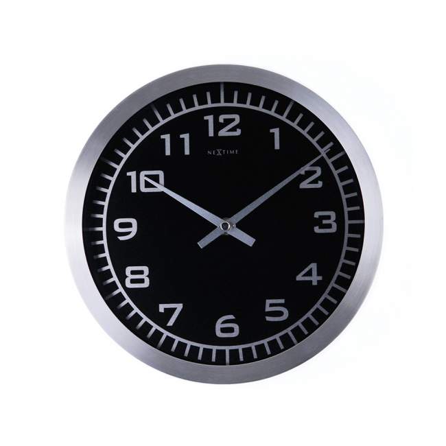 Zegar ścienny NeXtime Blacky Ø 25 cm