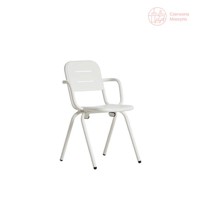 Krzesło z podłokietnikami Woud Ray białe