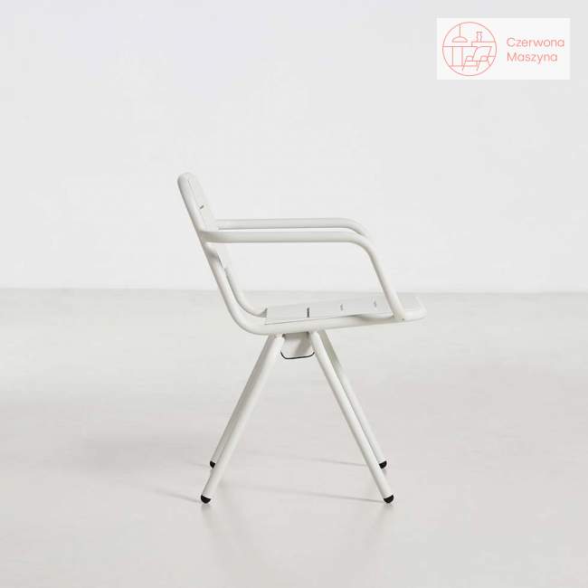 Krzesło z podłokietnikami Woud Ray 61 cm, białe
