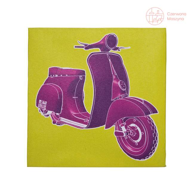 Obraz Kare Design Motoretta Pop 20 x 20 cm, fioletowy
