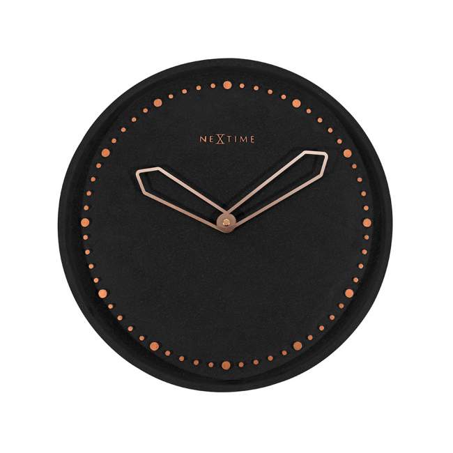 Zegar ścienny NeXtime Cross Ø 35 cm, czarny