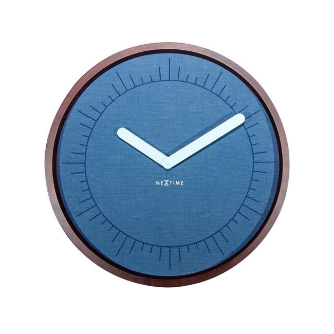 Zegar ścienny NeXtime Calmest Ø 50 cm, kobaltowy