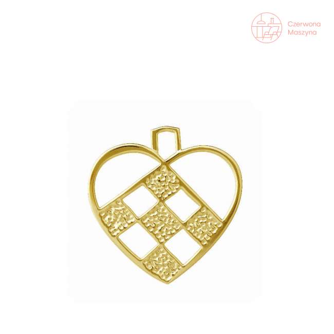 Zawieszka Rosendahl Karen Blixen Heart h 7,5 cm, złota