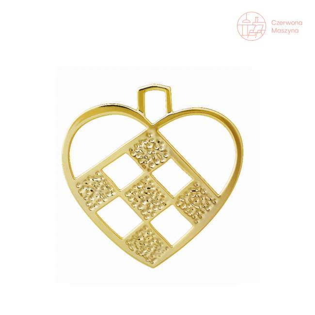 Zawieszka Rosendahl Karen Blixen Heart h 12 cm, złota