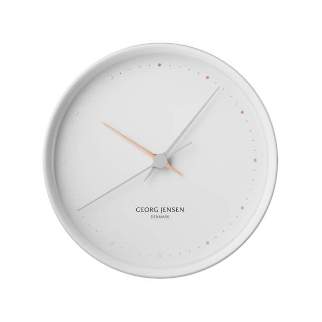 Zegar ścienny Georg Jensen Koppel Ø 22 cm, biały