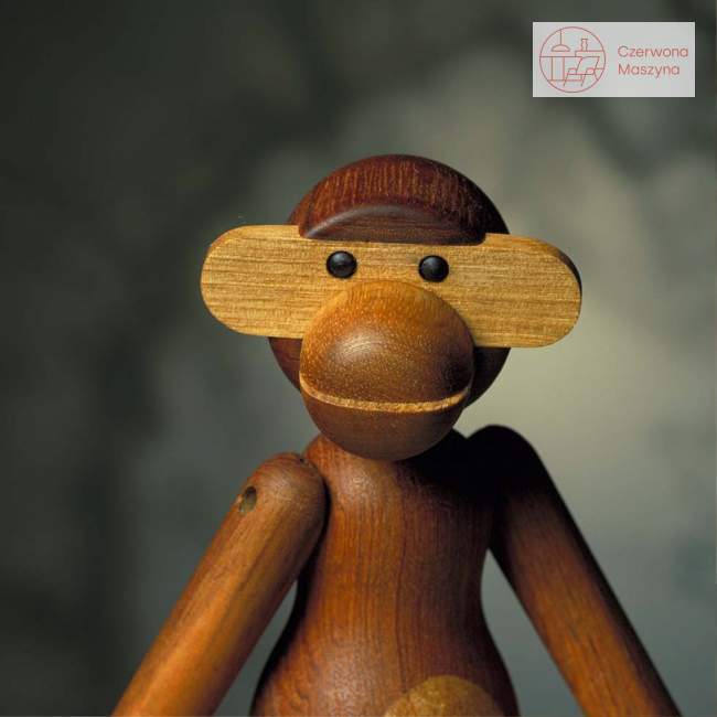 Figurka Kay Bojesen Małpka 19 cm, drewno tekowe