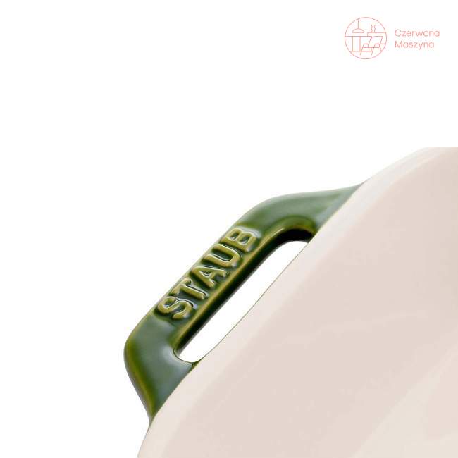 Prostokątny półmisek ceramiczny Staub 1.1 L, Zielony