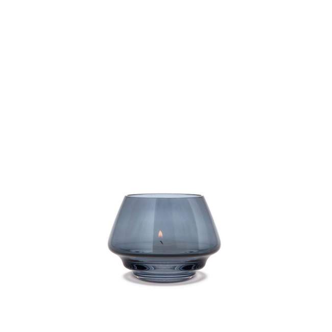 Świecznik na tealight Holmegaard Flow,Ø 10 cm, blue