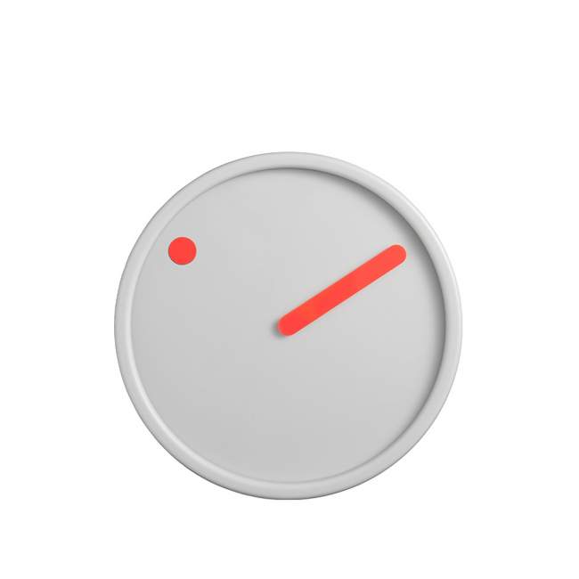 Zegar ścienny Rosendahl Picto Ø 16 cm, szaro-czerwony