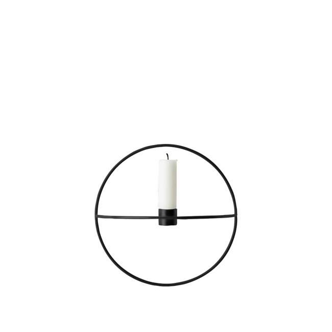 Świecznik Menu POV okrągły Ø 20 cm, czarny